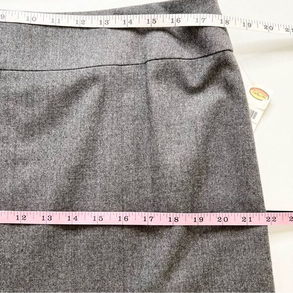 NWT Talbots Wool Grey Modest Midi Skirt 14 - Picture 8 of 11